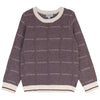 Blumint Chevron Knit Burgundy Sweater.