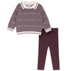 Blumint Chevron Knit Burgundy Seet.