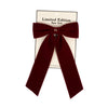 Limited Edition Classic Velvet Large Cherry Bow *FINAL SALE*