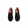 Camille Kids Clunky Stella Black Suede Shoes