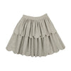 Coco Blanc Scalloped Light Grey Skirt