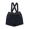 Coco Blanc Navy Pinstripe Romper