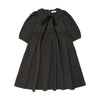 Coco Blanc Black Taffeta Ribbon Dress