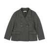 Coco Blanc Boys Grey Pinstripe Blazer