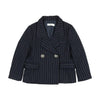 Coco Blanc Boys Navy Pinstripe Blazer