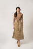 Birnham on the Sea Denim Desert Midi Skirt
