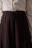 Soir Lyla Midi Chocolate Skirt
