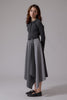 Soir Lyla Collared Grey Sweater.