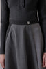 Soir Claudia Wrap Grey Midi Skirt