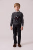 Cottier Elliot Equestrain Gray Sweater