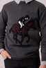 Cottier Elliot Equestrain Gray Sweater