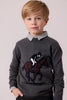 Cottier Elliot Equestrain Gray Sweater