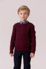 Cottier Sean Cable Knit Cranberry Sweater