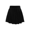 Little Parni Velour Pleated Black Skirt K542