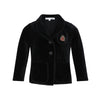 Little Parni Velour Black Blazer K543