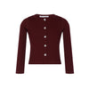 Little Parni Rhinestone Burgundy Cardigan K545