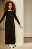 Little Parni Maxi Black Dress K529