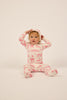 Little Parni Toile  Ivory/Pink Stretchy PJ96