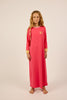 Little Parni Varsity Colorblock Pink Nightgown PJ90 FINAL SALE