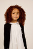 Little Parni Rhinestone Black Cardigan K443