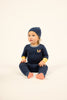 Little Parni Varsity Colorblock Navy Stretchy PJ91