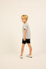 Little Parni Boys Pinstriped Black/White Shirt K523