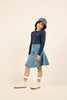 Little Parni Short Blue Denim Skirt K502