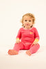 Little Parni Varsity Colorblock Pink Stretchy PJ91 FINAL SALE