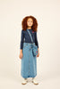 Little Parni Long Blue Denim Skirt K501