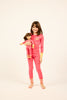 Little Parni Varsity Colorblock Pink Pajamas PJ88 FINAL SALE