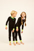 Little Parni Heartlock Neon Cuff Black/Green Pajamas PJ83 FINAL SALE