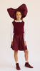 Little Parni Taffeta Burgundy Skirt K557