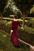 Little Parni Teen Taffeta Burgundy Skirt K559