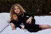 Little Parni Varsity Black Pajama FINAL SALE