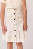 Cottier Lina White Skirt