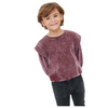 Crew kids Burgundy Acid Wash Top