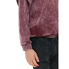 Crew kids Burgundy Acid Wash Top