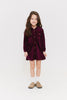 Crew kids Wine Velour Shirt Dress