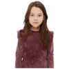 Crew kids Burgundy Acid Wash Dress