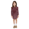 Crew kids Burgundy Acid Wash Dress