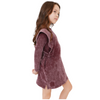 Crew kids Burgundy Acid Wash Dress