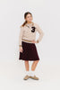 Crew kids Maroon Fleece Skirt