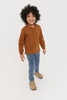 Crew kids Camel Piped Top