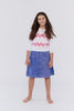 Crew Kids Button Down Skirt Blue