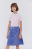 Crew Kids Button Down Skirt Blue