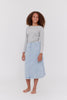 Crew Kids Two Tone Maxi Skirt Light Blue Skirt