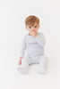 Crew Kids Heathered Blue Romper