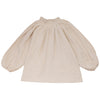 Calla Lili Girl with Smocking at Neck Cream Shirt.