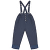 Calla Lili Boy with Suspenders Blue Pants.
