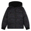 Dkny Kid Girl Reversible Hooded Down Black Jacket